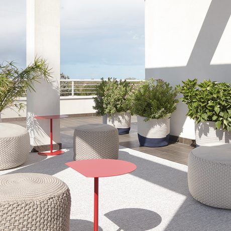 BERENICE round pouf for outdoor use MEMEDESIGN 3